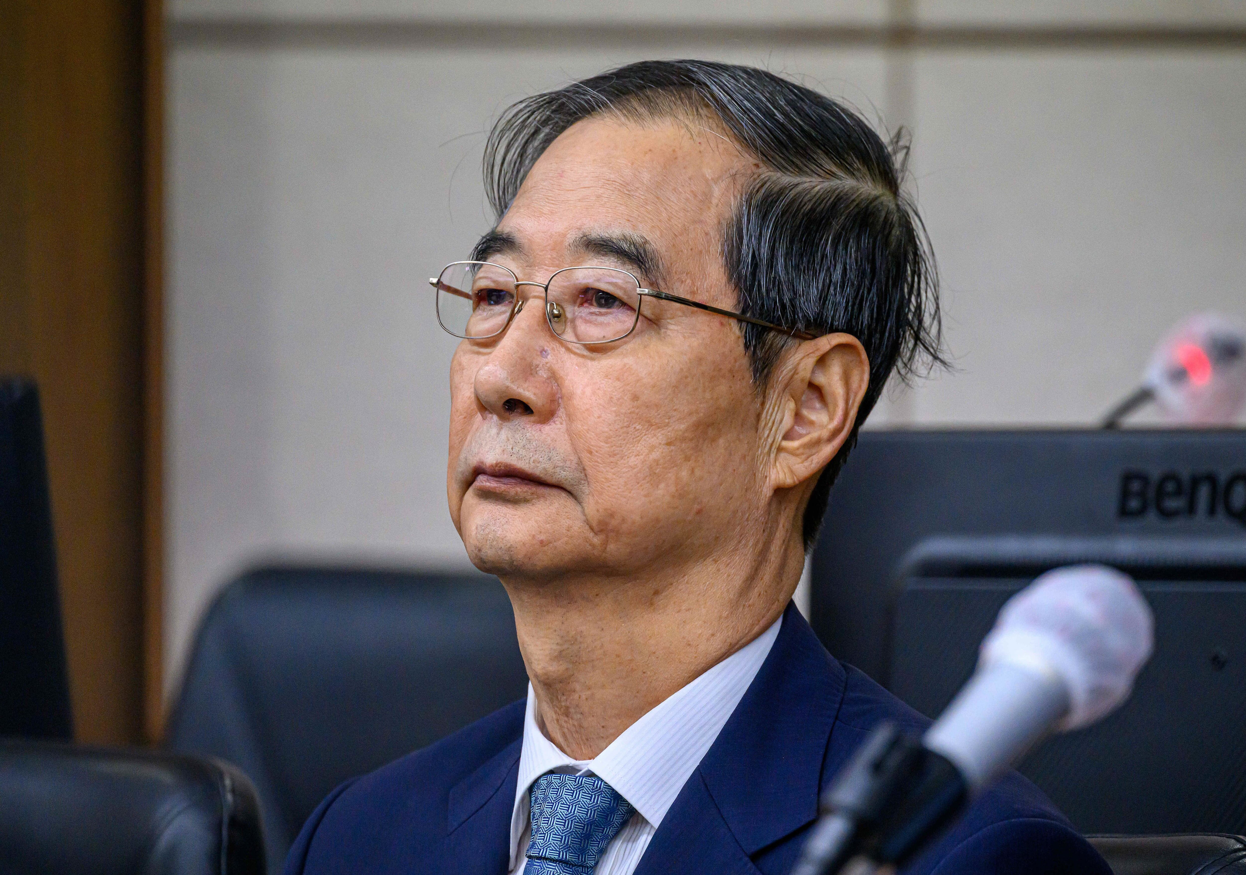 Former prime minister Han Duck-soo appeals 15-year insurrection sentence