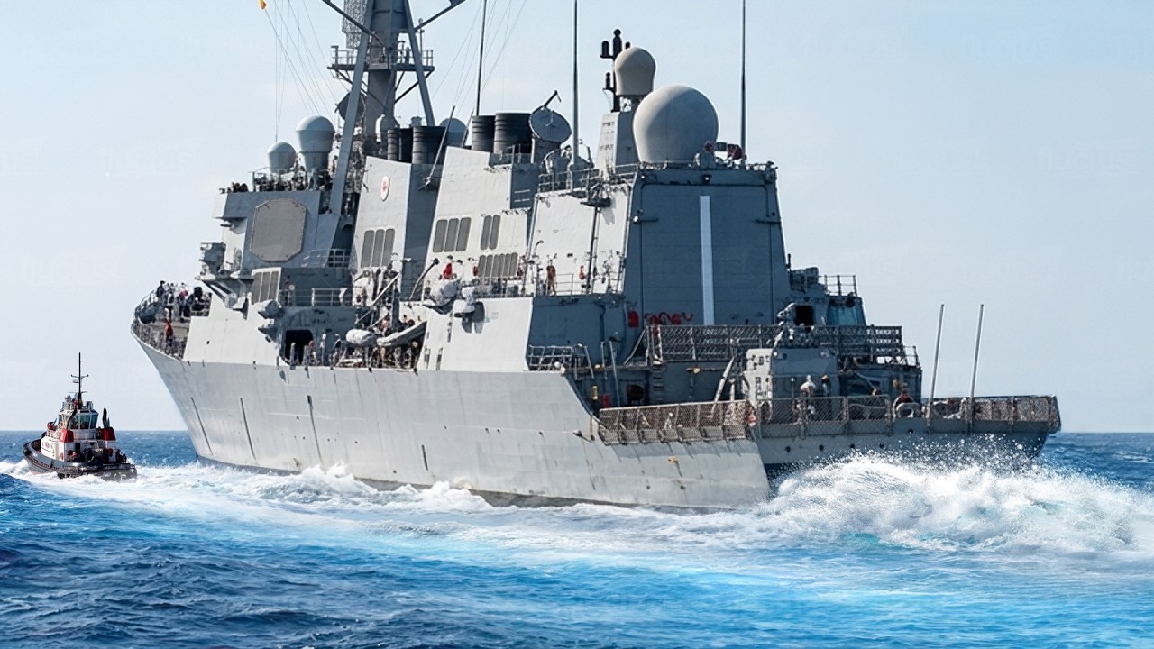Life inside a gigantic US destroyer patrolling the seas at high speed