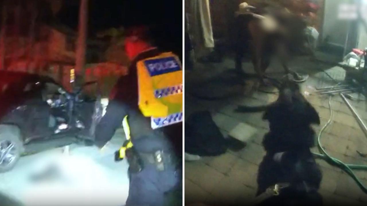 Stolen car allegedly driven at police