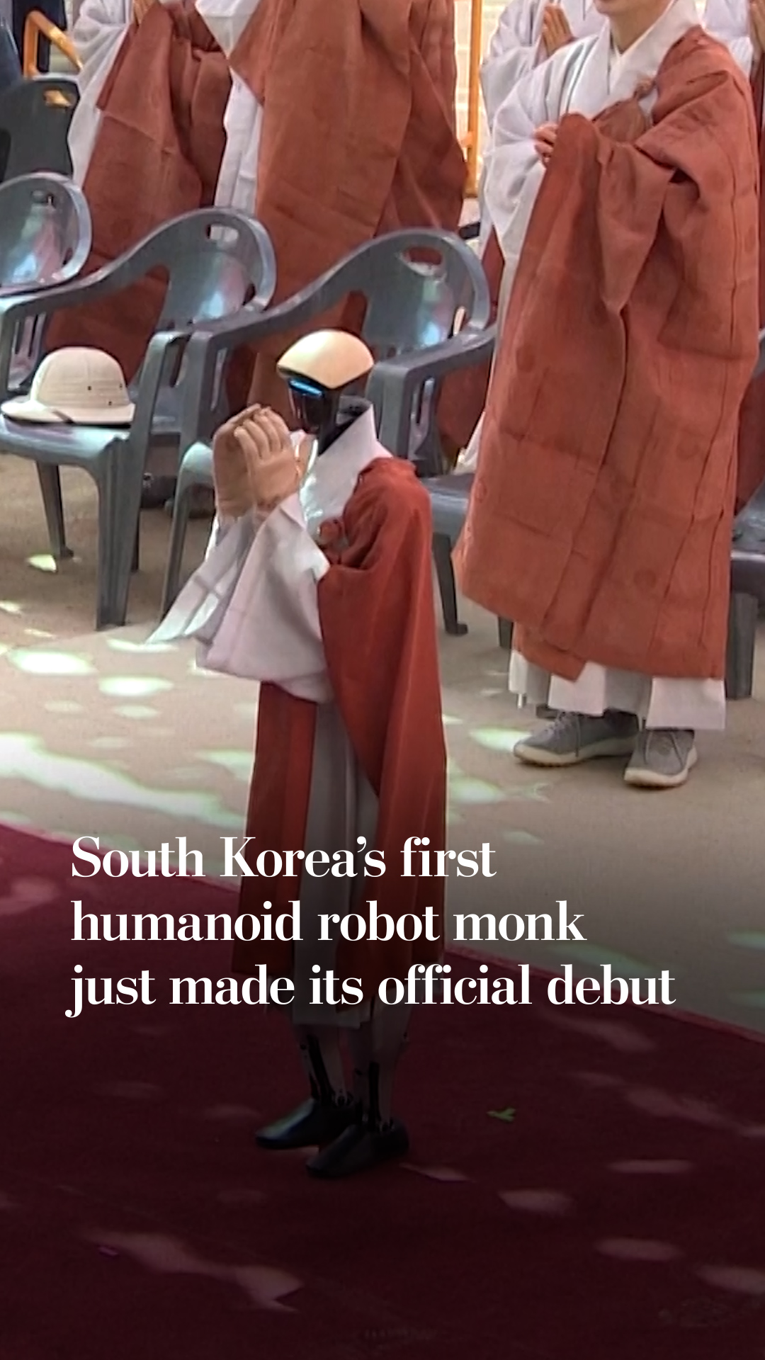 South Korea’s debut first humanoid robot monk