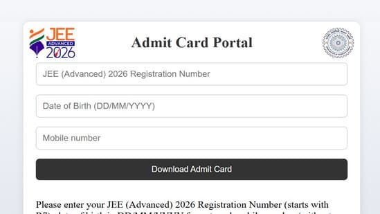 JEE Advanced admit card 2026 released at jeeadv.ac.in, direct link to ...