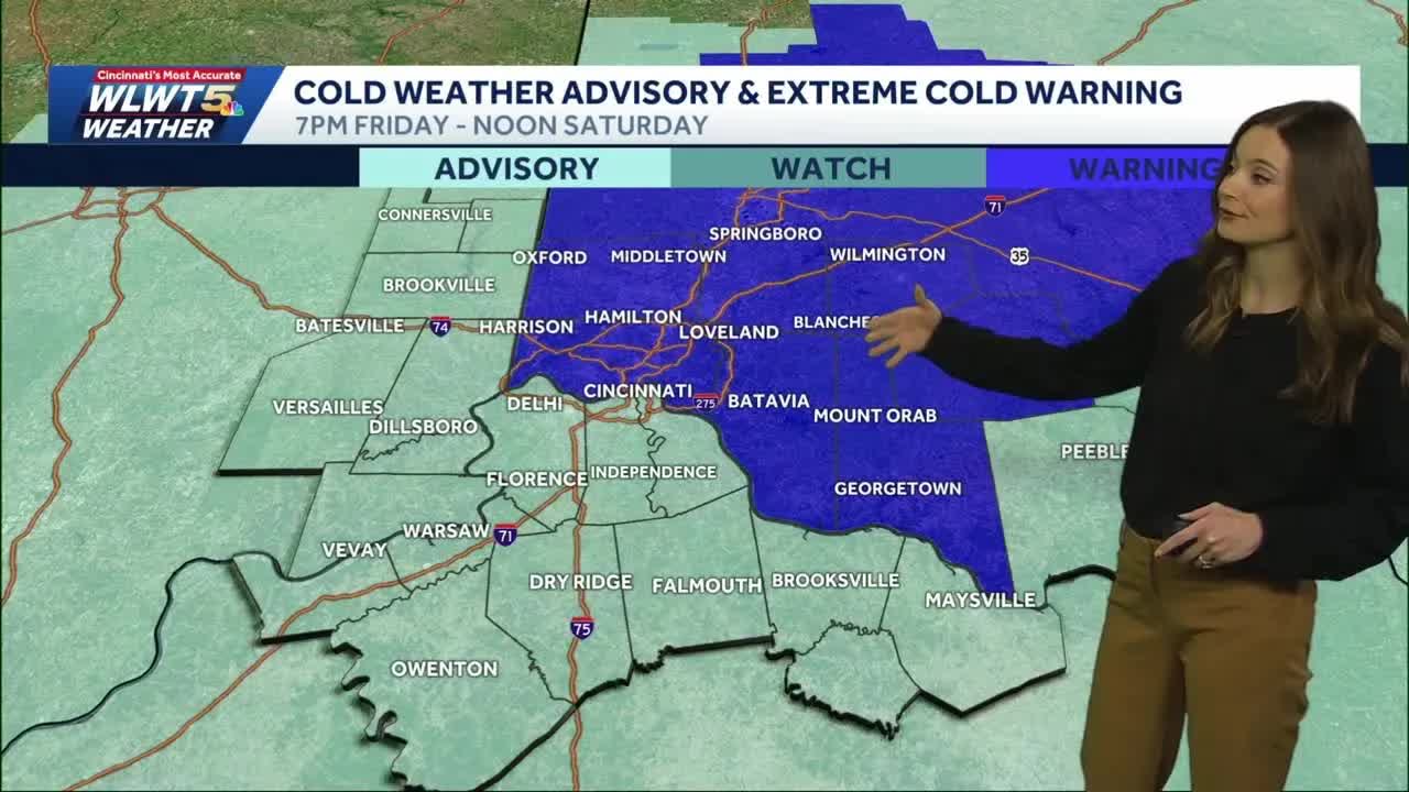 Extreme cold warning issued for Cincinnati area