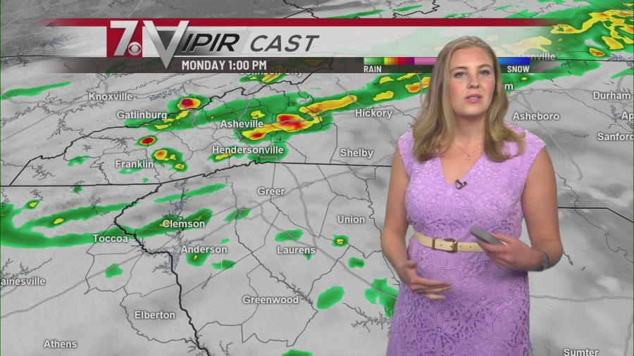 Cold front expected to bring a few showers and storms for Monday afternoon