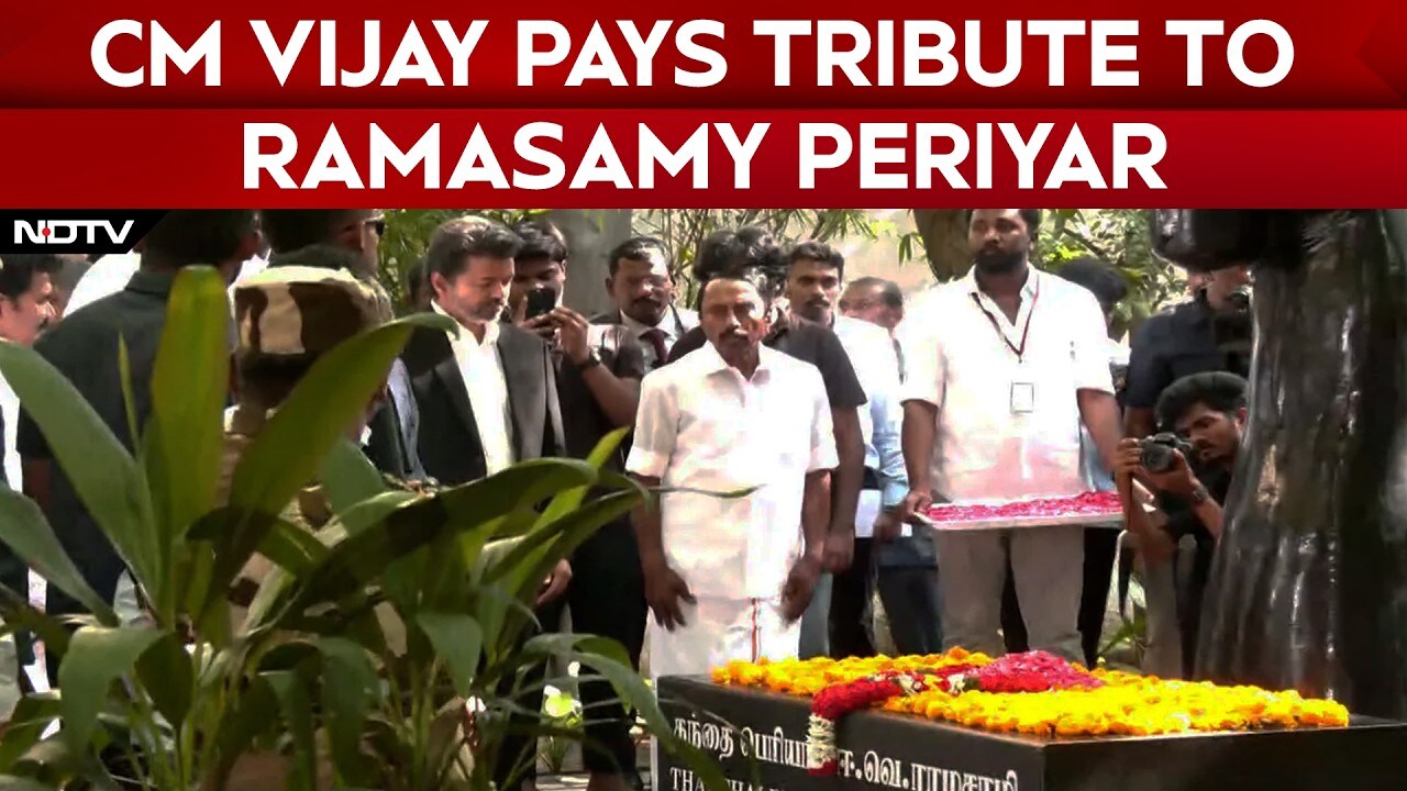 Vijay pays tribute to Periyar EV Ramasamy after taking oath as Tamil ...