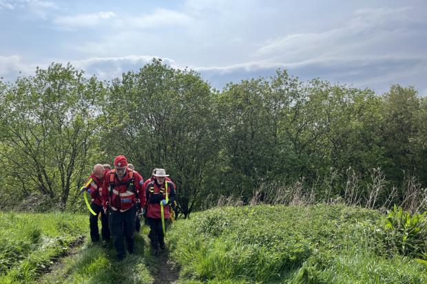Man rescued after 'breaking leg' in Sholver woodland