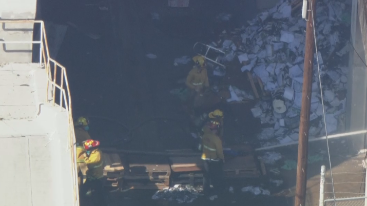 Commercial building in downtown Los Angeles damaged after fire