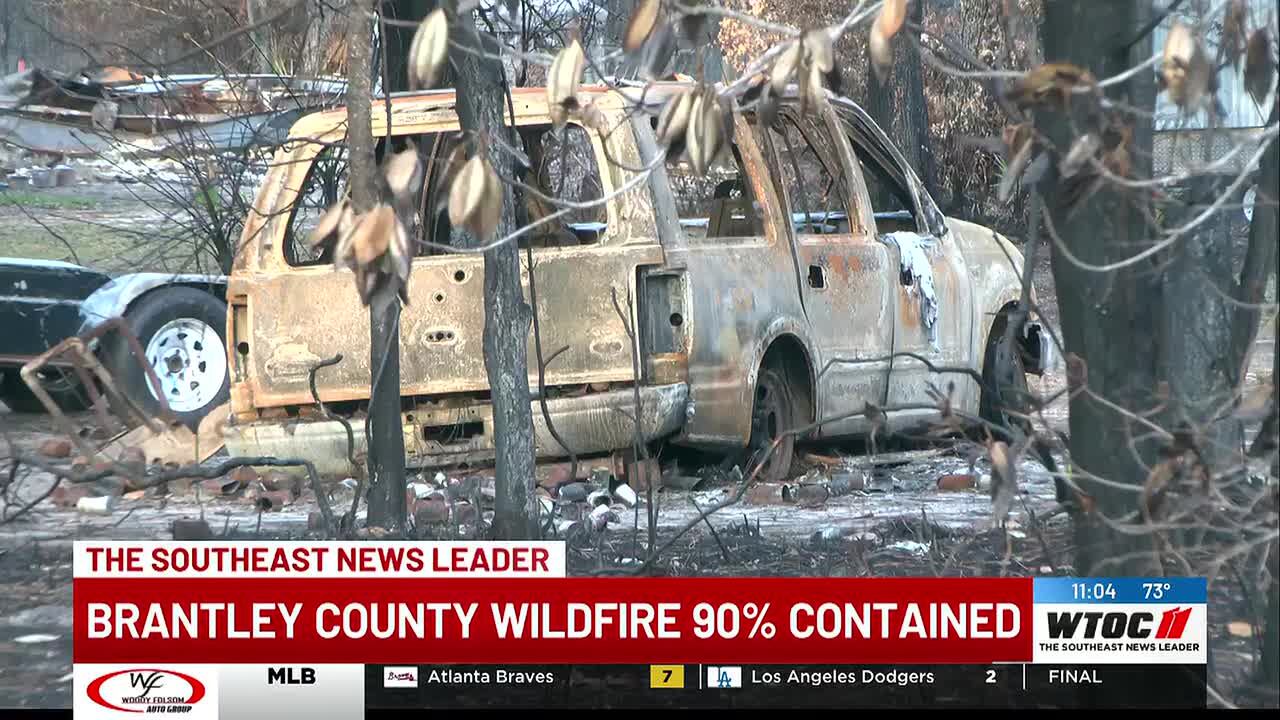 Brantley County wildfire reaches 90% containment after weeks of burning