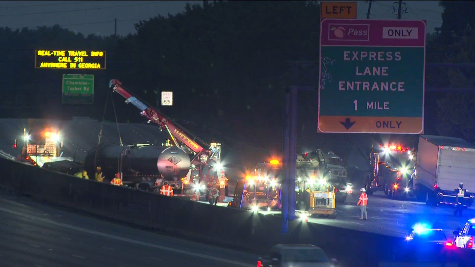 1 dead, several injured after crash involving tanker truck on I-85 in ...