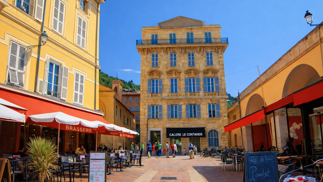 Balade dans le centre historique de Nice (4K)