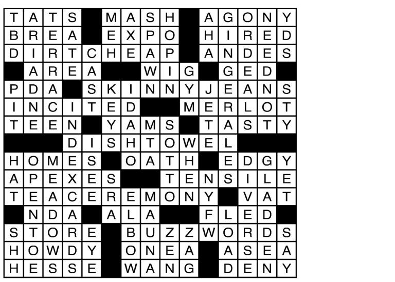 Puzzle solutions for Monday, May 11, 2026