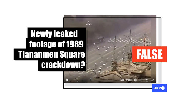 Old Tiananmen Square footage falsely linked to alleged hack