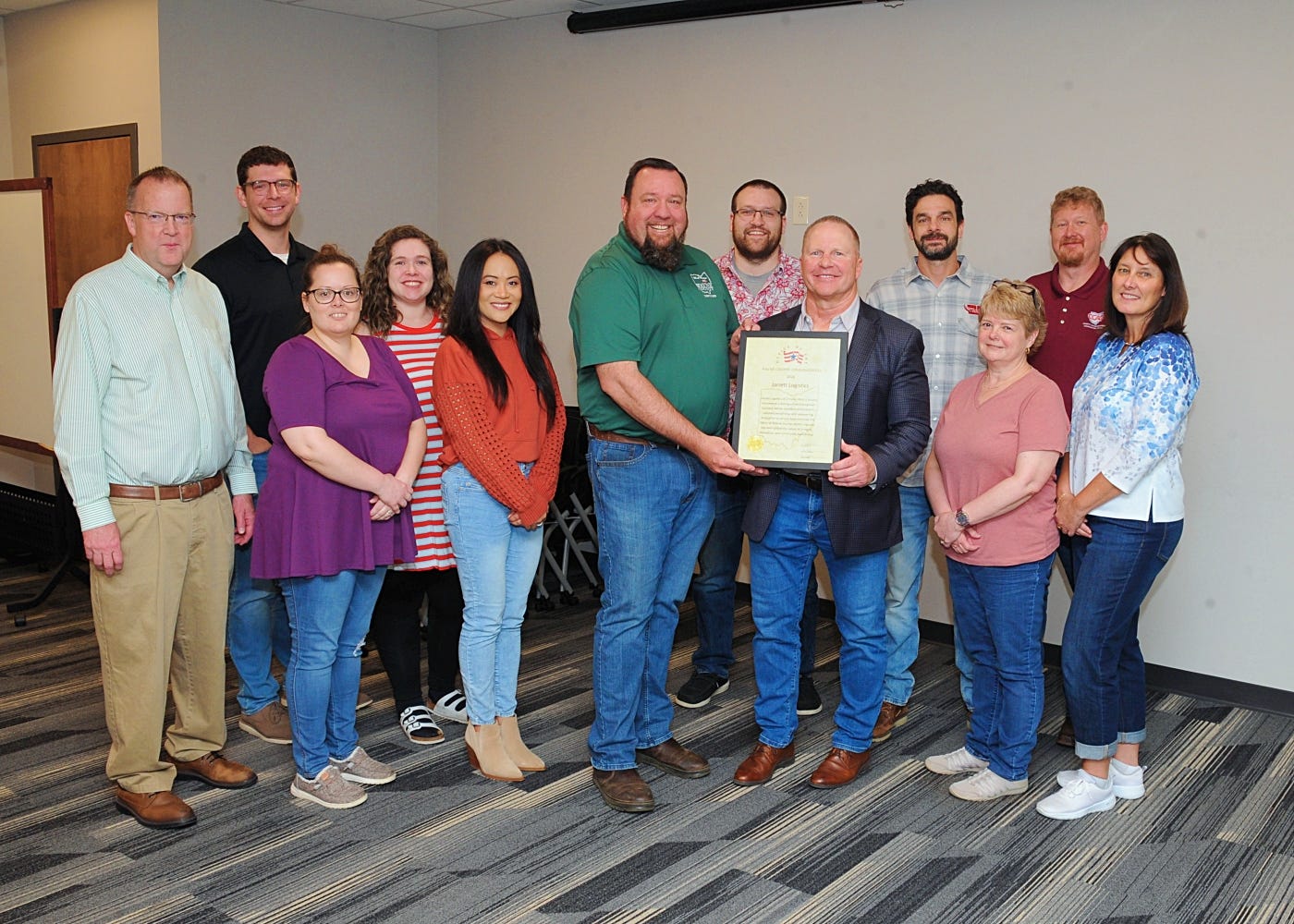 Wayne County commissioners honor Jarrett logistics firm