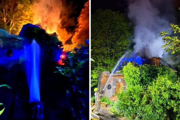 Blaze at derelict building prompts large emergency response