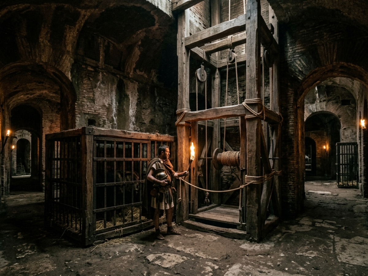The Colosseum was more than a gladiator arena: its underground system ...