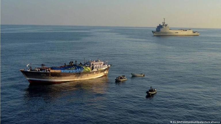 Somali pirates have seized large dhows to extend their range and use as a launching pad to hijack commercial ships