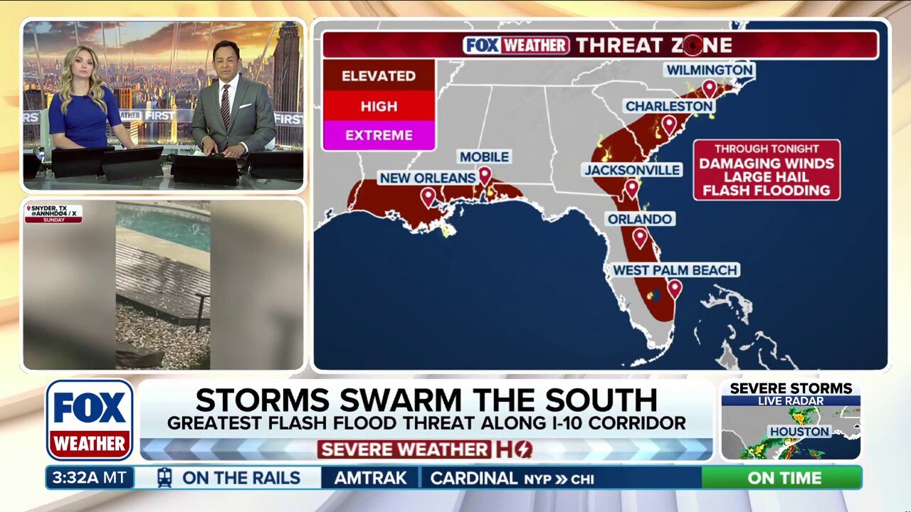 Severe storms to slam Gulf Coast with final round of rain as flash ...