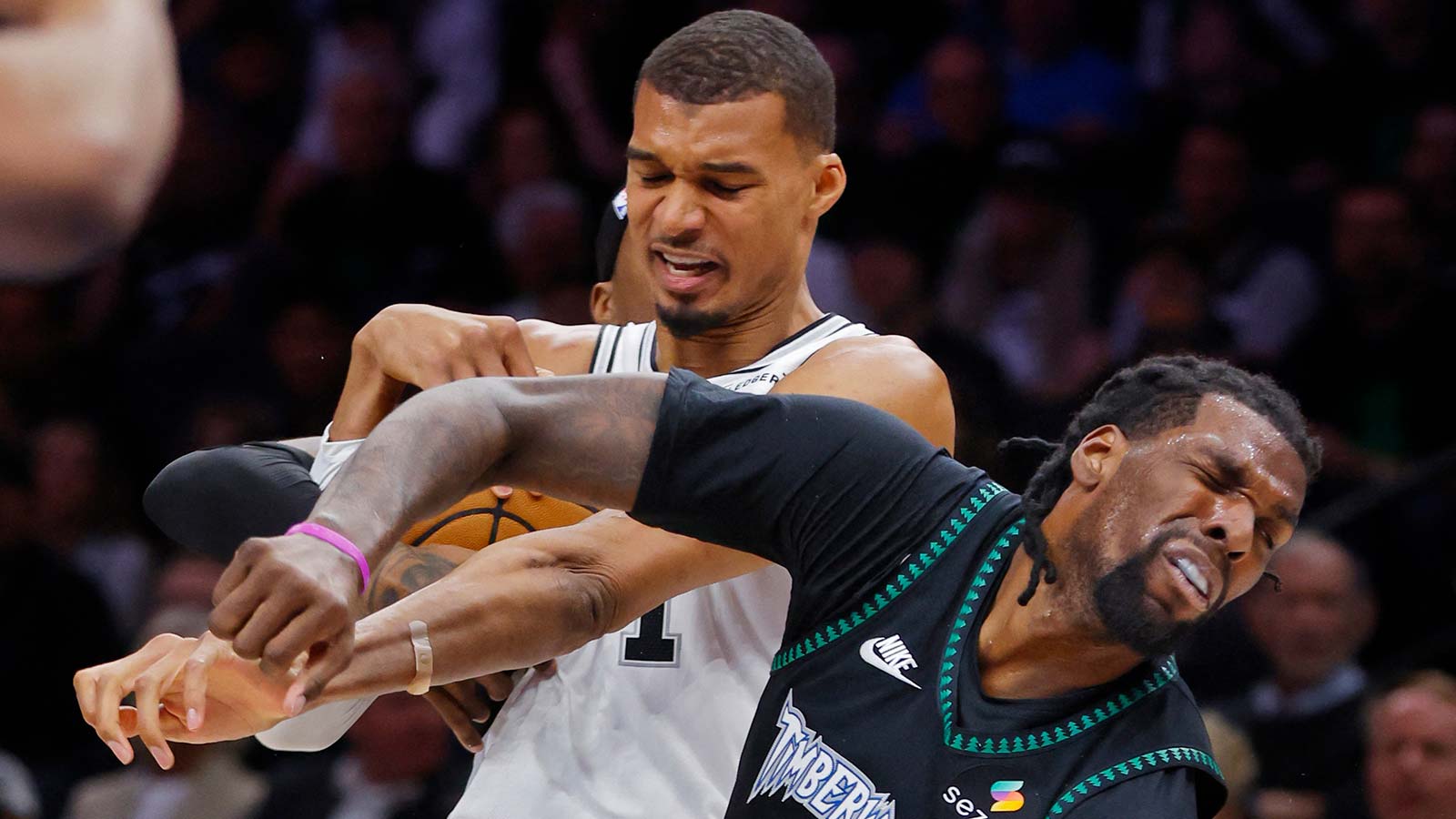 Timberwolves’ Naz Reid makes cold response to Victor Wembanyama’s elbow