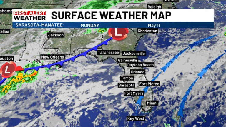 Clouds build today but rain chance stays small