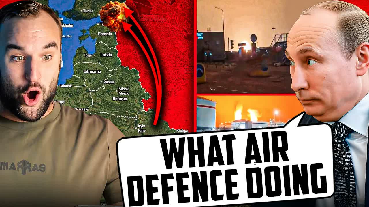 Ukrainian drones set Russian Baltic ports ablaze in a massive strike