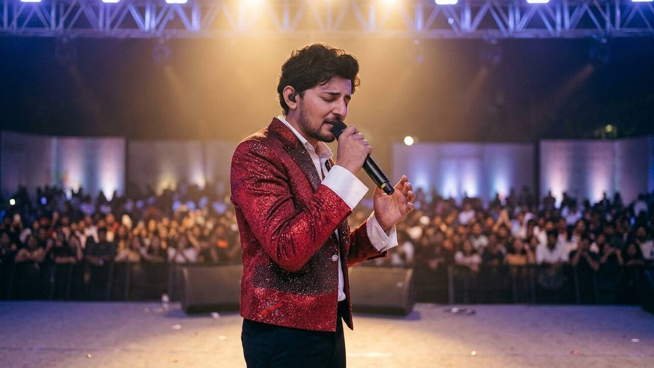 Darshan Raval enchants audience with his new song ‘Only Mine’ during ...