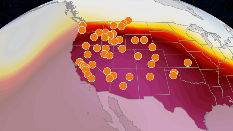 West sizzling under record-breaking heat wave this week