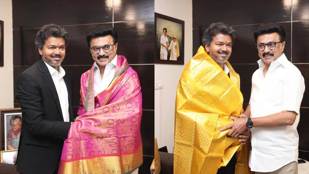 Tamil Nadu CM Vijay meets DMK chief Stalin day after oath ceremony