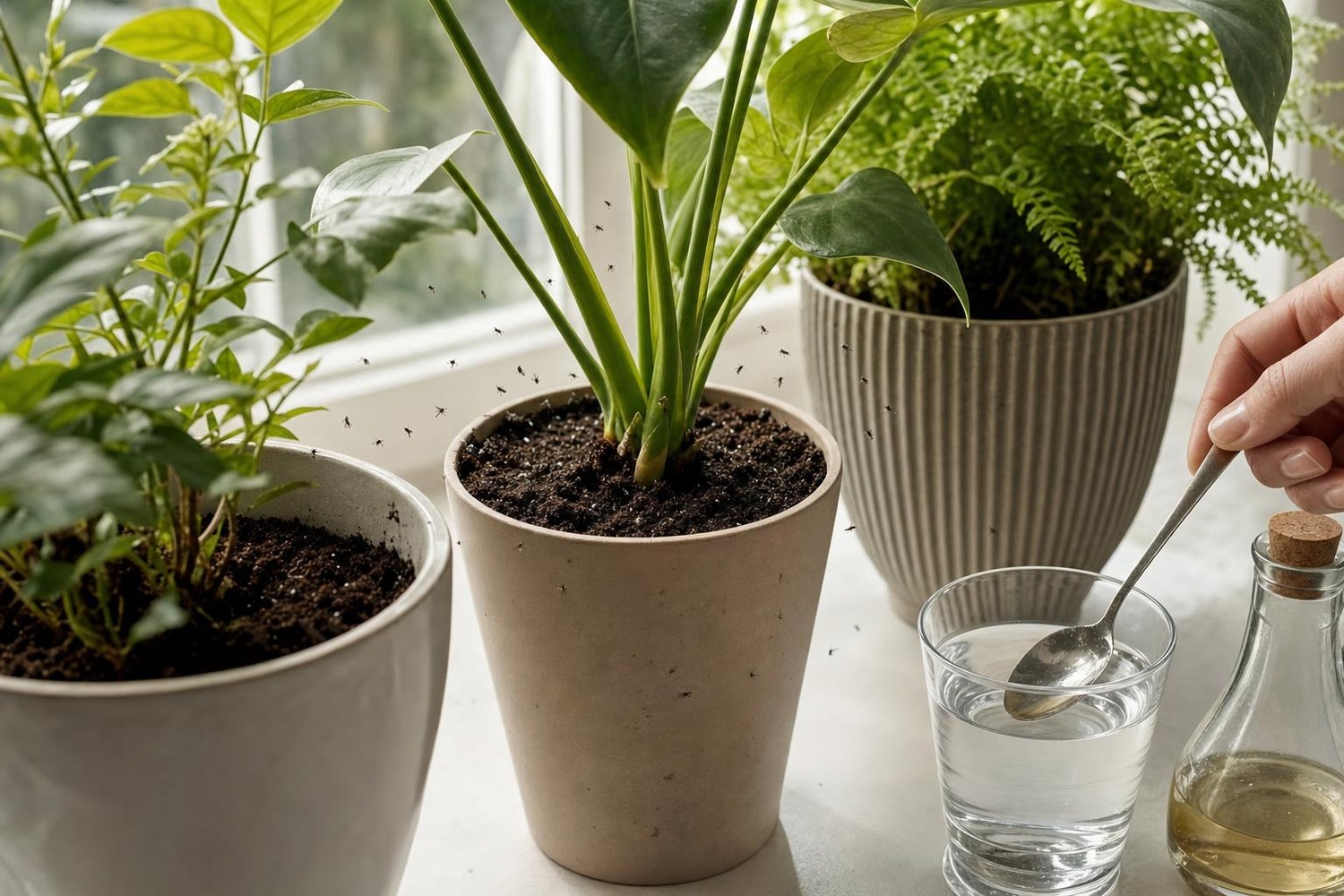 « Depuis que j’ai posé ce verre » : moucherons du terreau des plantes d ...