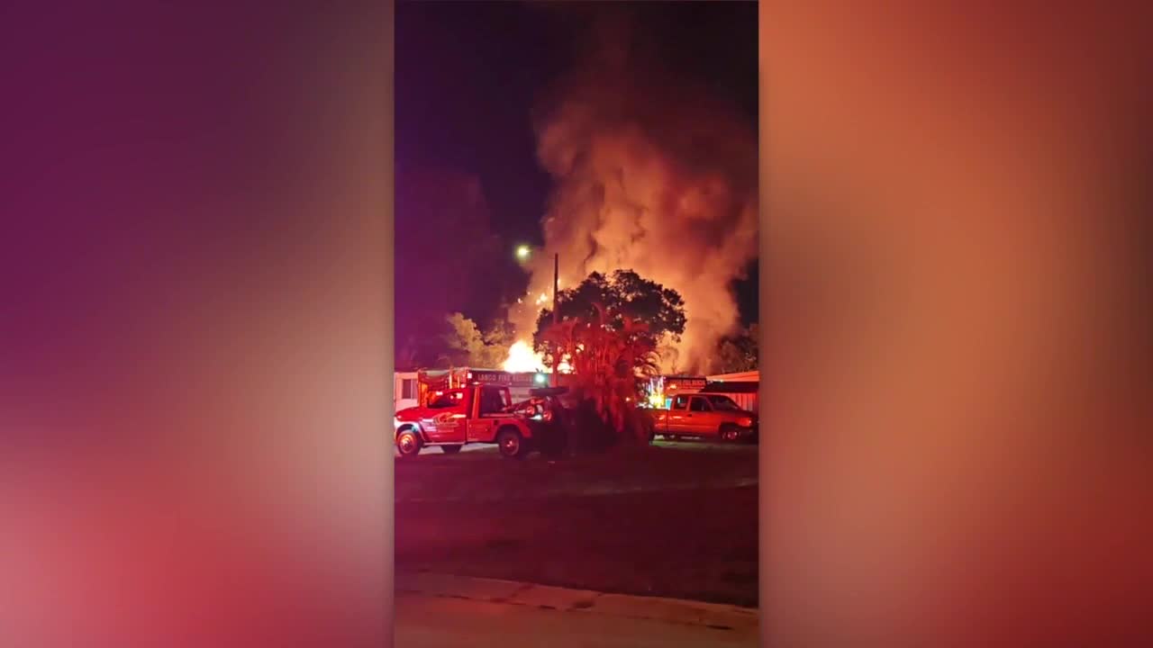 Crews respond to fire at mobile home park in Largo