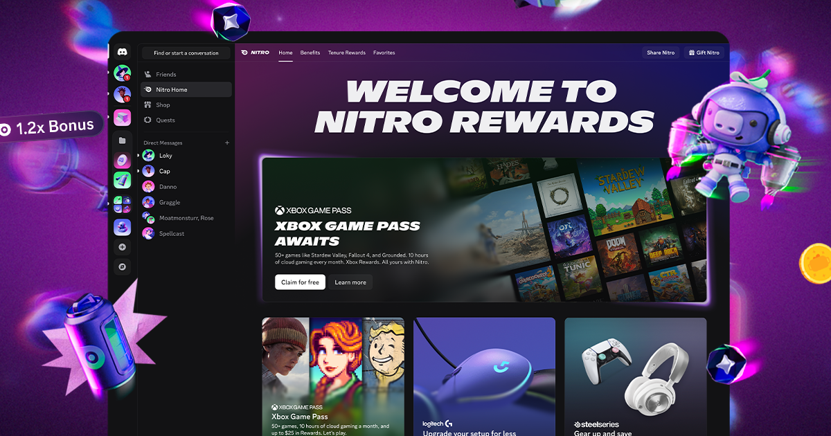 Discord launches Nitro Rewards, giving subscribers access to the base ...