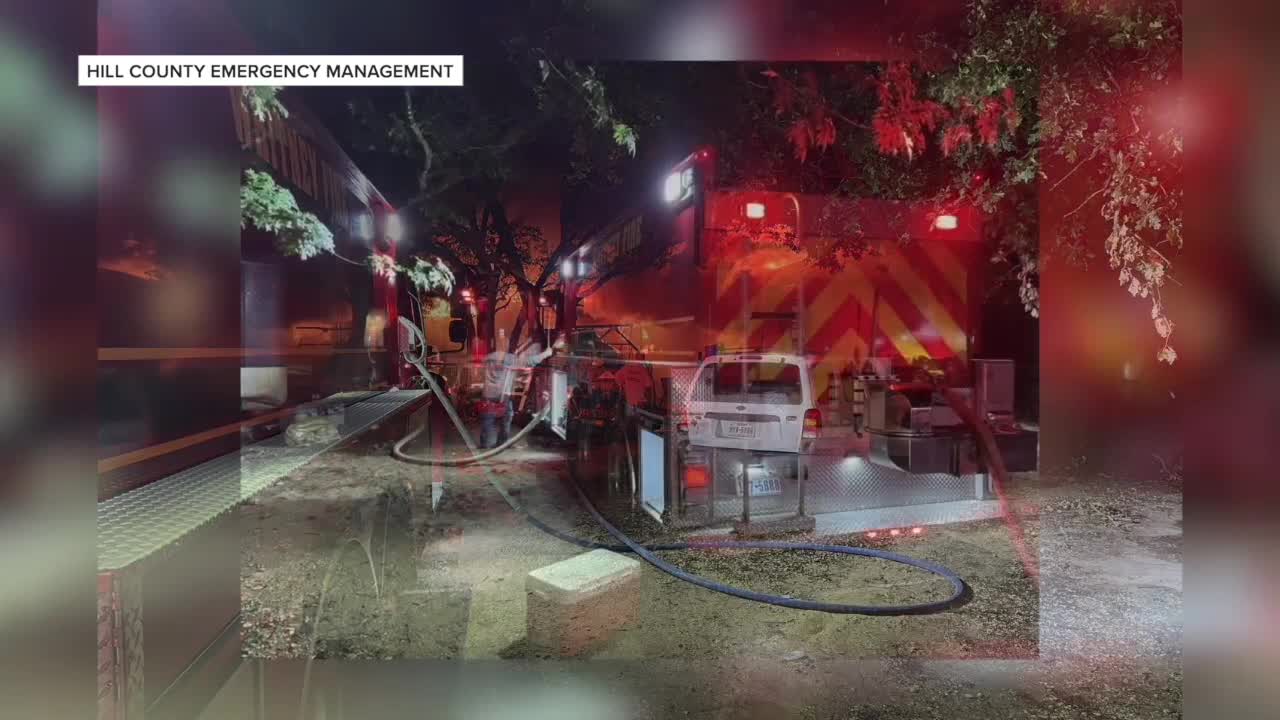 Hill County crews battle early morning house fire near Whitney