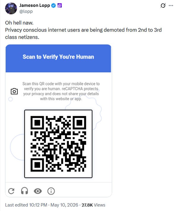 Privacy advocates slam reCAPTCHA update they say locks out de-Googled ...