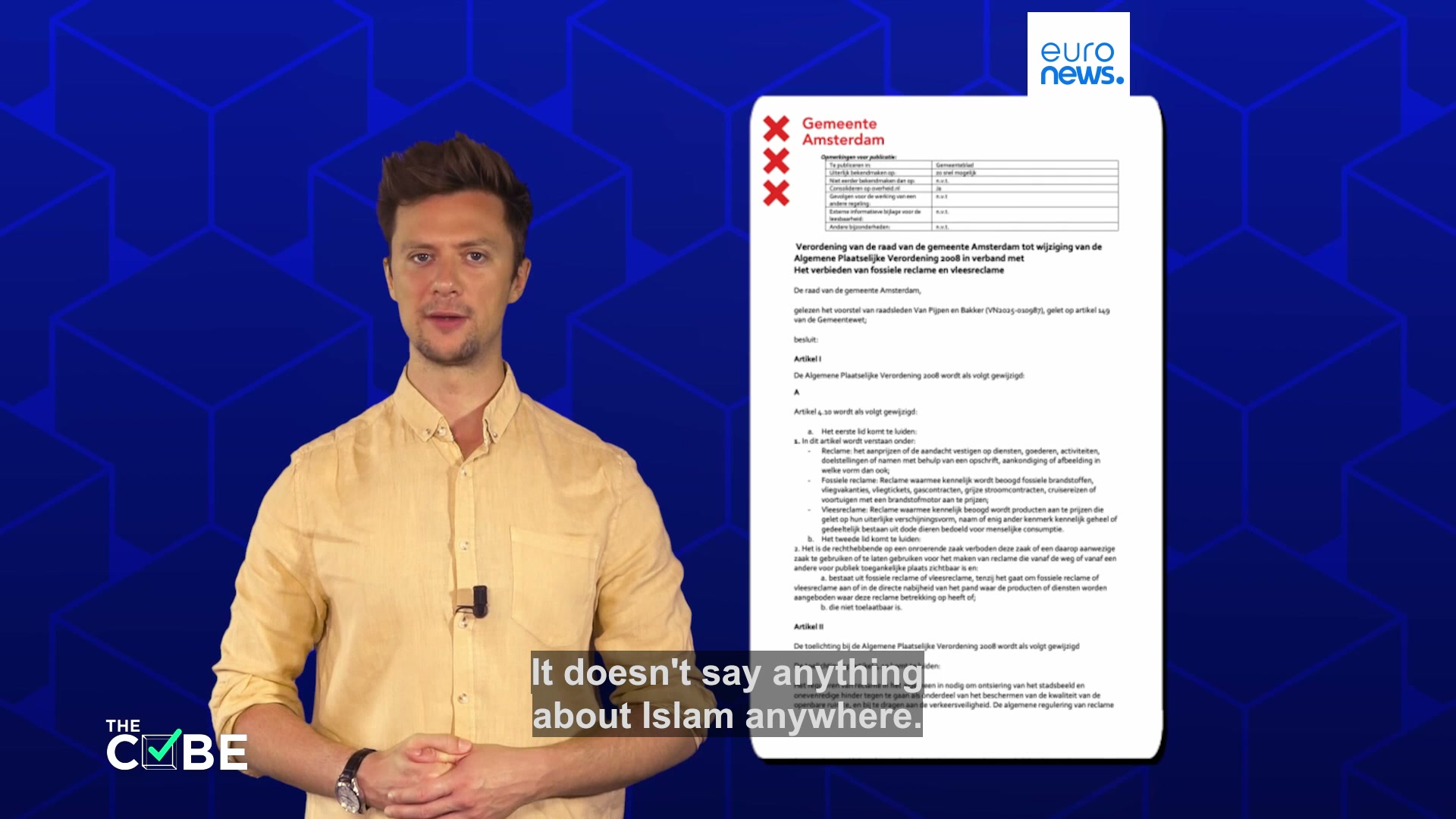 Has Amsterdam banned meat adverts to avoid offending Muslims?