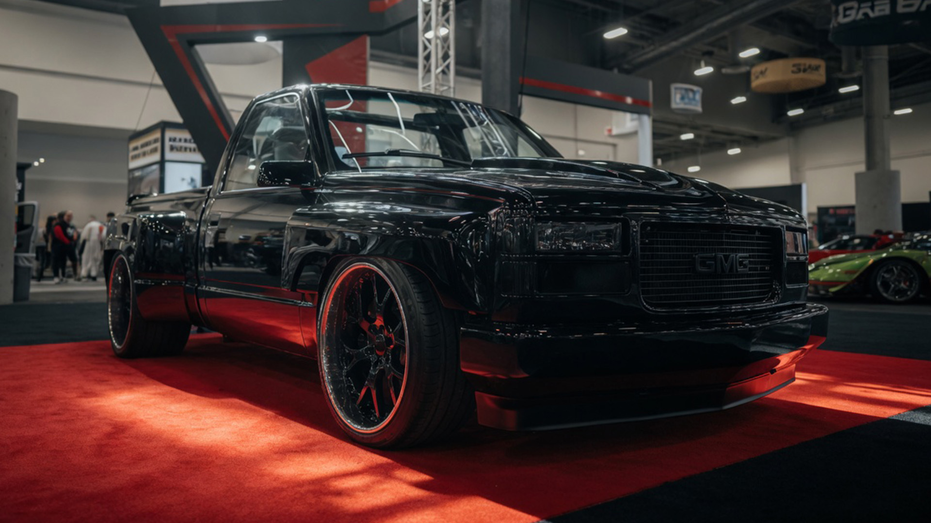 Exploring the details of this custom SEMA truck
