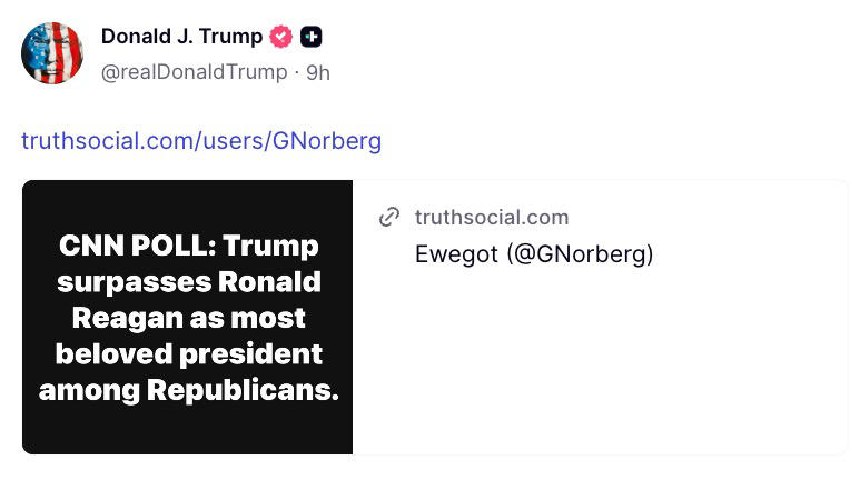 Trump drowns feed with MAGA praise in late-night Truth Social dump ...