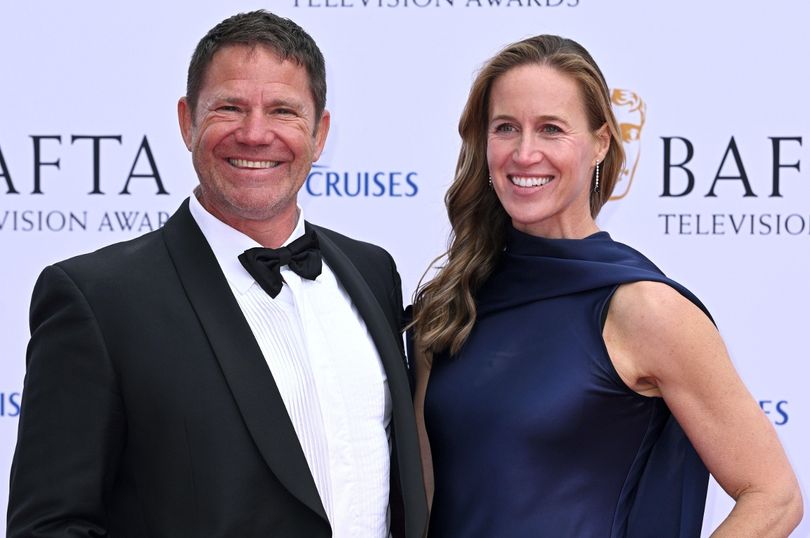 BBC legend's awkward BAFTA red carpet moment with wife right beside him