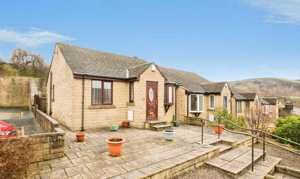 Two bedroom semi detached bungalow in Halifax for £250,000 with garden ...