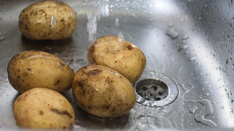 Stop scrubbing the skin off and start washing your potatoes like this