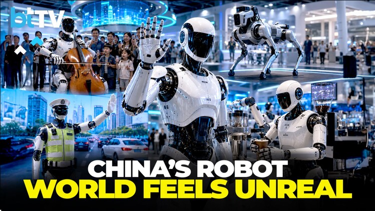 China unveils jaw-dropping robot world with AI traffic cops and robot ...