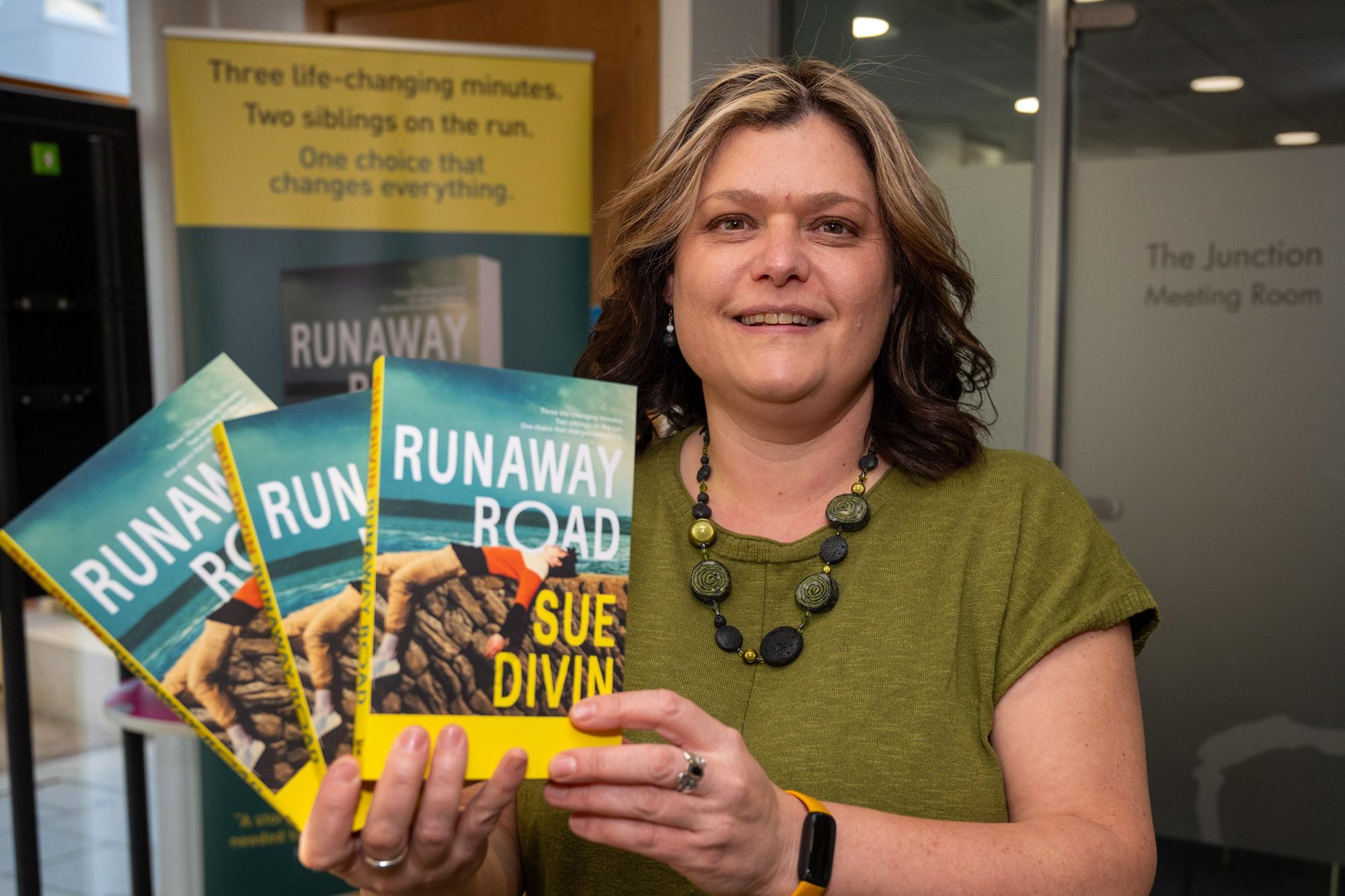 Author Sue Divin launches third novel Runaway Road set in Derry and Donegal
