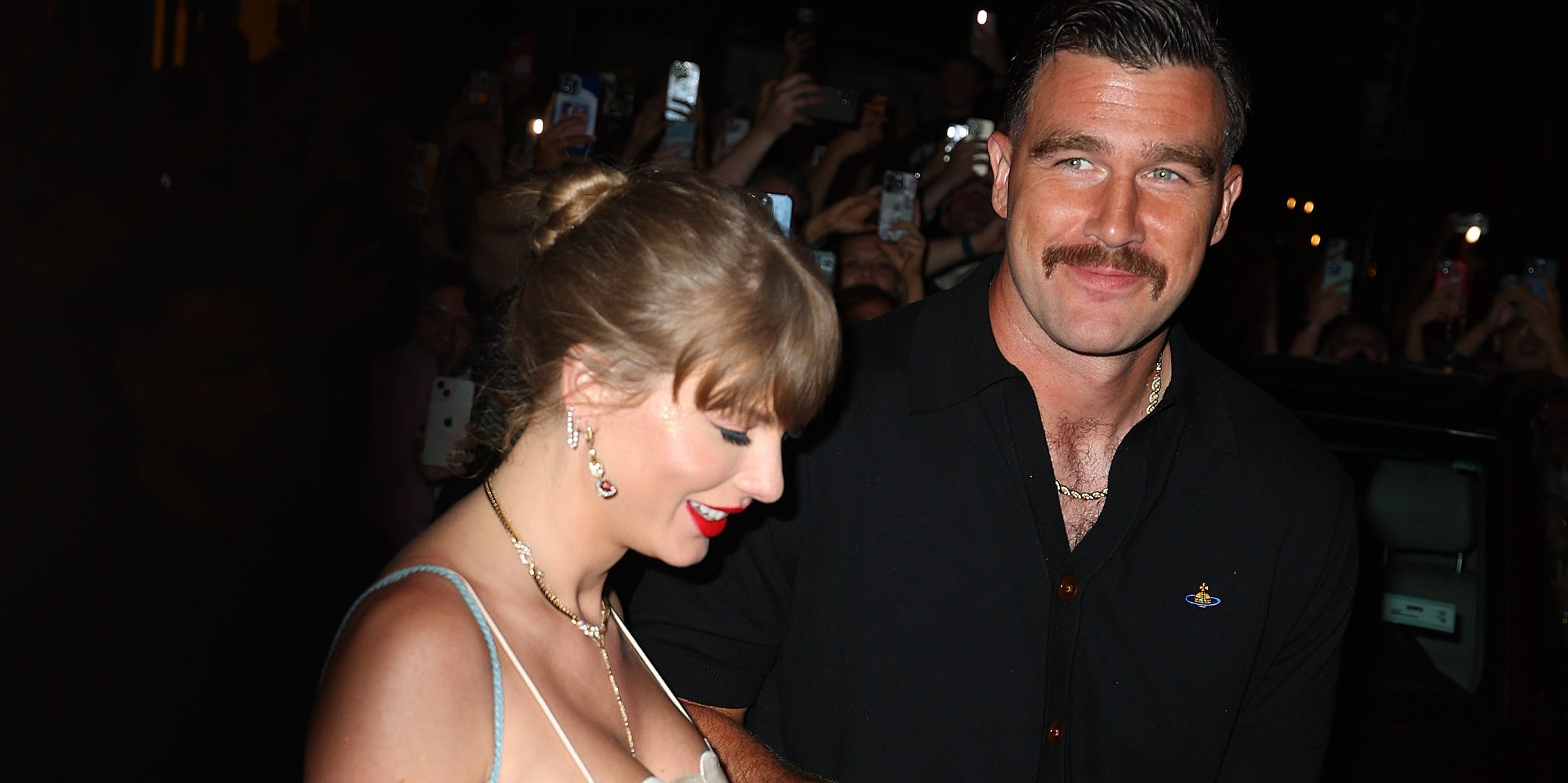 Taylor Swift and Travis Kelce were seen dancing at teammate George ...