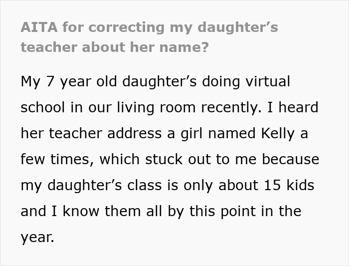 Dad Sick Of Teacher Calling Daughter ‘Kelly,’ Calls Her Out During Class
