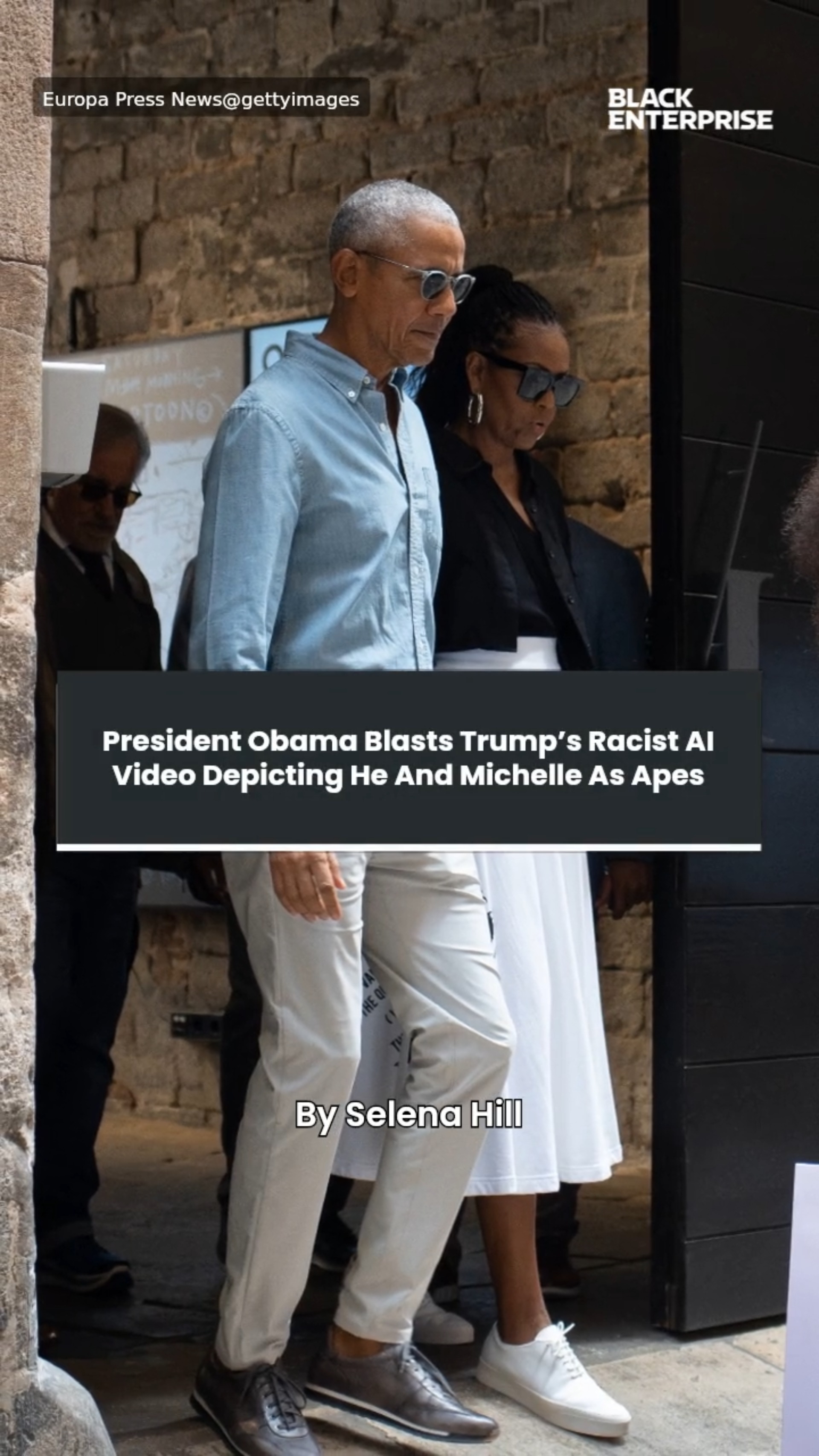 President Obama Blasts Trump's Racist AI Video Depicting He And ...