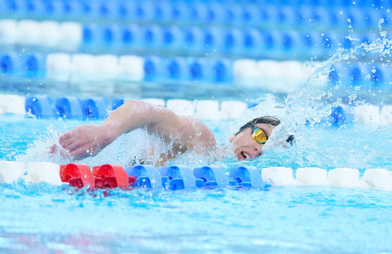 Sala wins four events in regional swimming; Manogue takes girls team title
