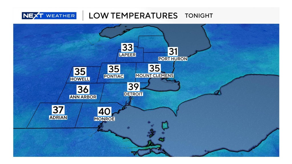 Frost advisories and freeze warnings issued for all of Lower Michigan