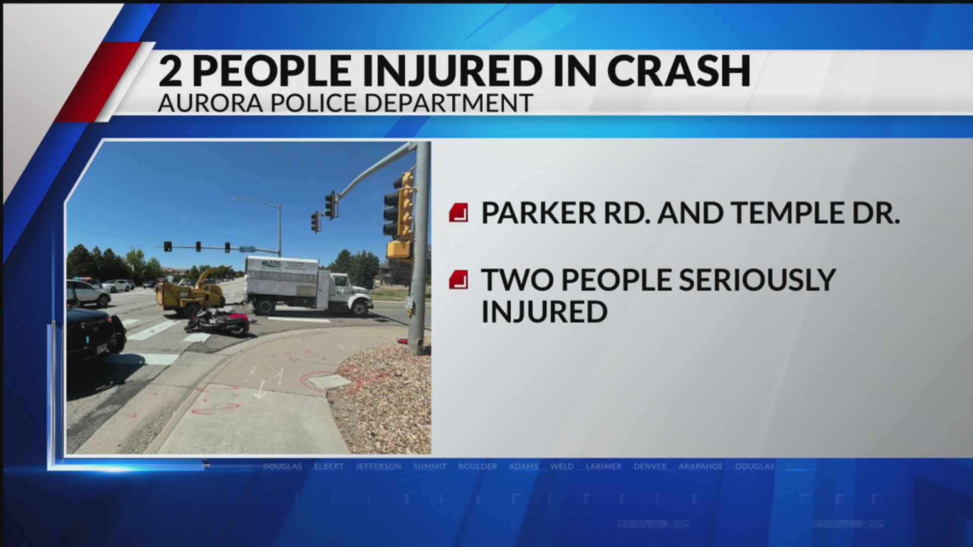 2 suffer life-threatening injuries after motorcycle crash in Aurora