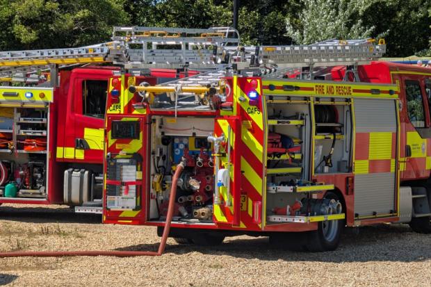 Fire destroys vehicle and spreads to home and trees in Bembridge