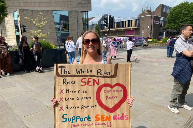 Worried SEND parents hold Derby protest amid legal rights fears