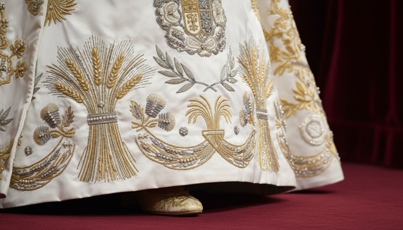 Queen Elizabeth’s gold and ruby coronation shoes featured a secret ...