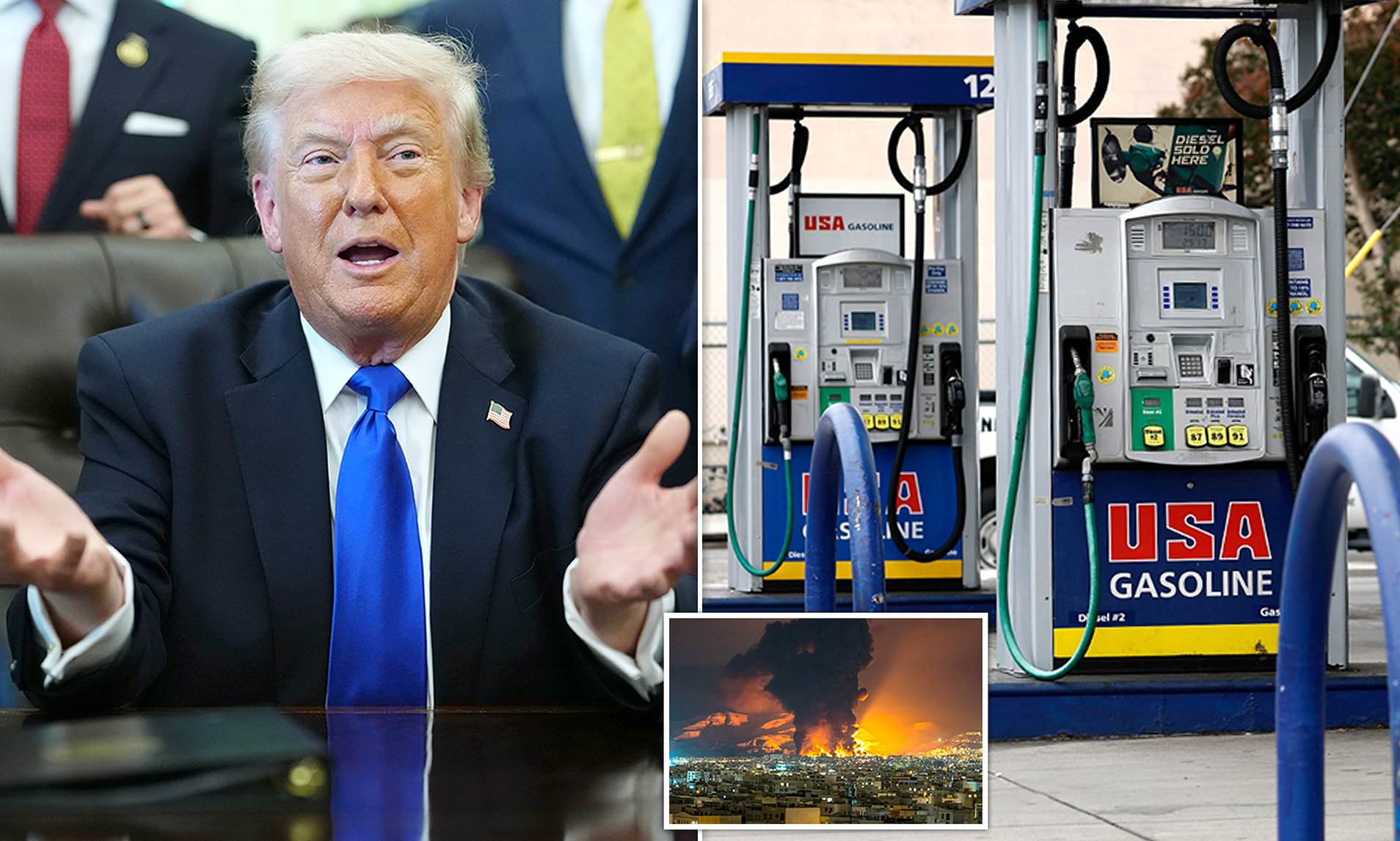 Trump plans to suspend federal gas tax as Iran war hammers Americans ...