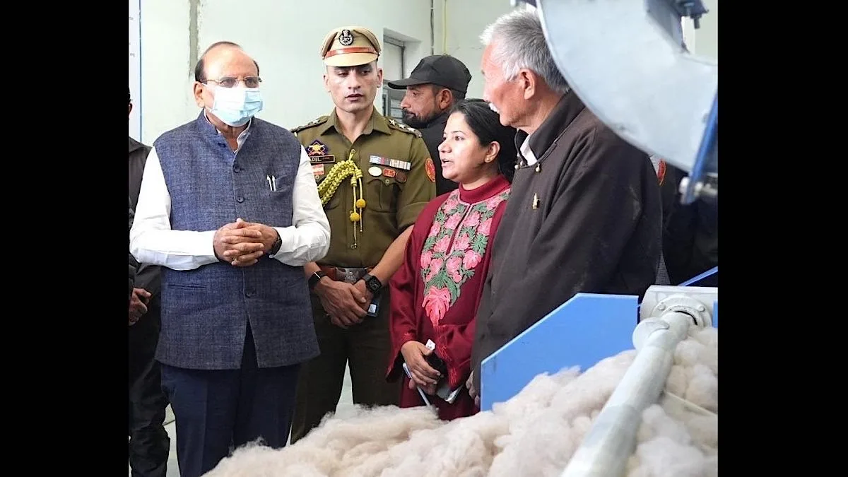 Only 24% Ladakh pashmina processed locally: LG Saxena calls for ...